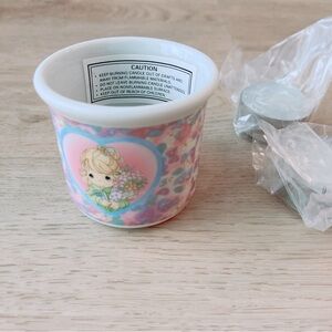 Precious Moments Ceramic Candle Holder Floral 2 Candles